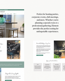 Element Website Mockup
