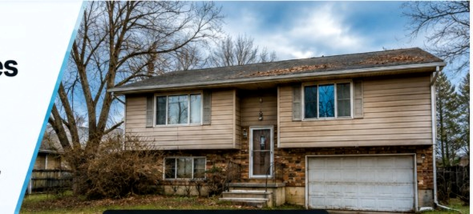 Older Minnesota split-level house that may need repairs, representing a Twin Cities as-is home sale