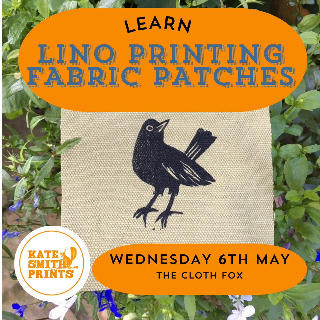 LEARN LINOCUT FABRIC PATCHES
