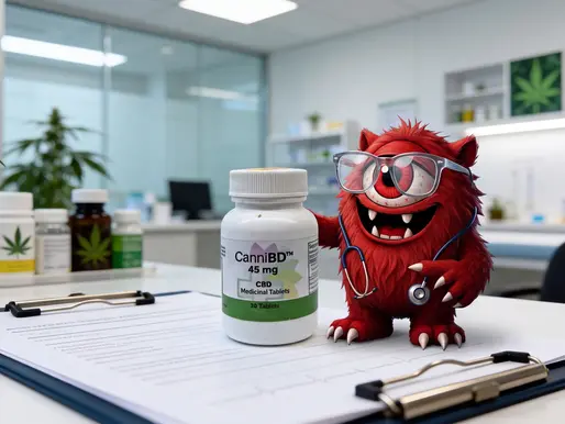 CanniBD 45 mg CBD tablets available at Redeye Fenton in Fenton, Michigan.