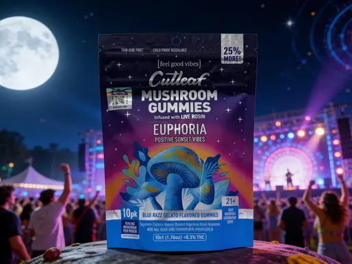 Cutleaf Mushroom Gummies Euphoria available at Redeye Fenton in Fenton, Michigan.
