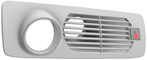 Miniatyrbilde: P1 gaugepod with ventilation and 1x52mm gaugeholder