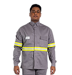 VESTIMENTAS PADRAO ELETRICISTA NR 10 - CAMISA COM REFLETIVO - PADRÃO CINZA 2.png
