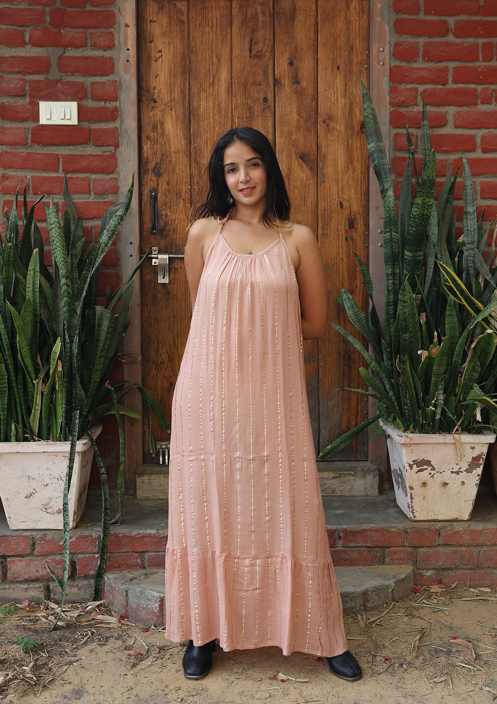 RAYON LONG DRESS