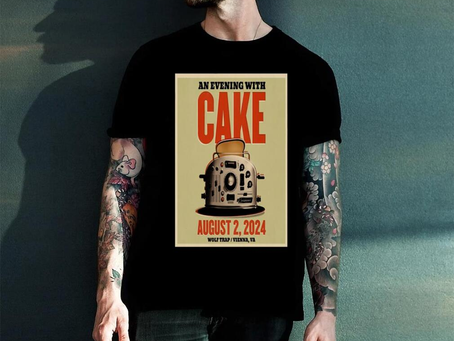 Cake August 2 2024 Wolf Trap Vienna VA Poster shirt
