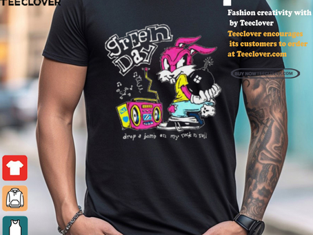 Rock Roll Repeat Merch Corvette Bunny Green Day Shirt