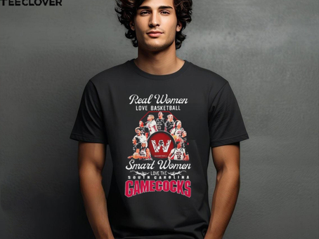 NCAA Real Women Love Basketball Smart Women Love The South Carolina Basketball 2024 Shirts