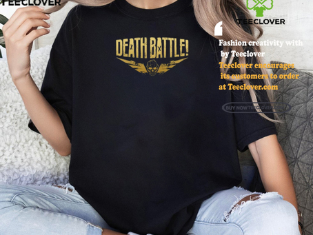Kickstarter Death Battle Gold Tee Shirt