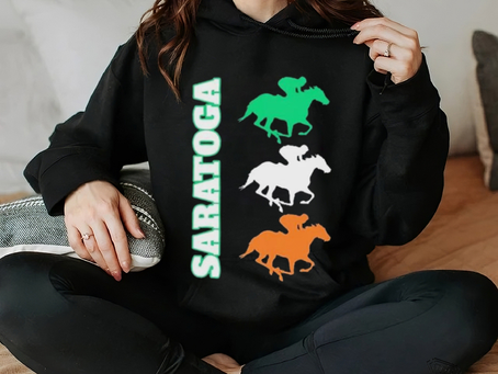 Official Saratoga Springs Upstate New York Horse Racing Shirt