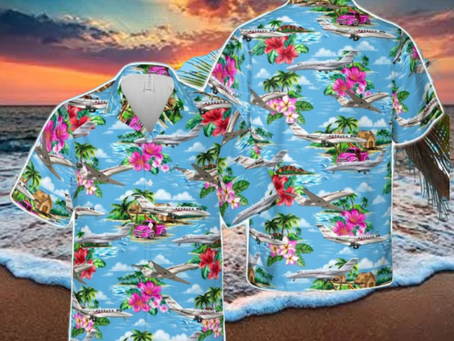 Cessna Citation XLS Hawaiian Shirt Beach Hoilday Summer Gift