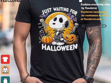 Official Snoopy Just Waiting For Halloween Shirt