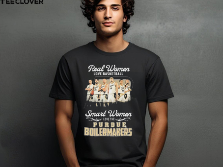 Official Real Women Love Basketball Smart Women Love The Purdue Men�s Basketball 2024 Shirts