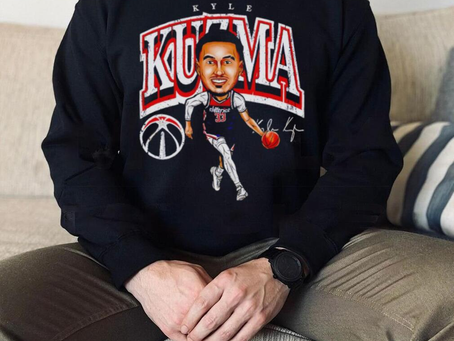 Kyle Kuzma Washington Wizards cartoon baseball shirt