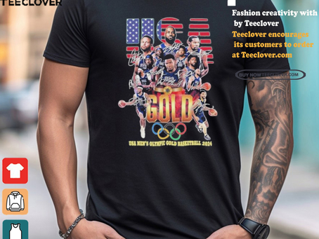 Official US Men’s Olympic Gold Basketball Team 2024 Champions T Shirt