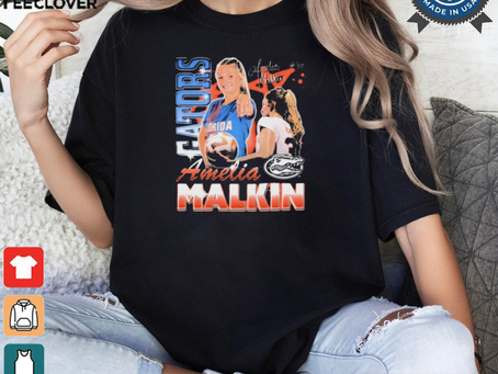 Official Amelia Malkin Florida Gator #30 Signature Graphic t shirt