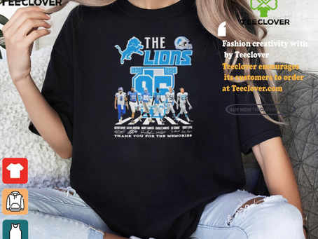 The Detroit Lions NFC 1930 2025 95 Years Thank You For The Memories T Shirt