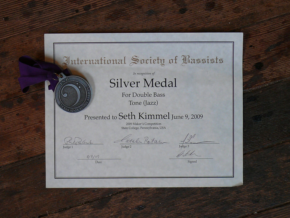 2009 ISB Silver Medal for Tone