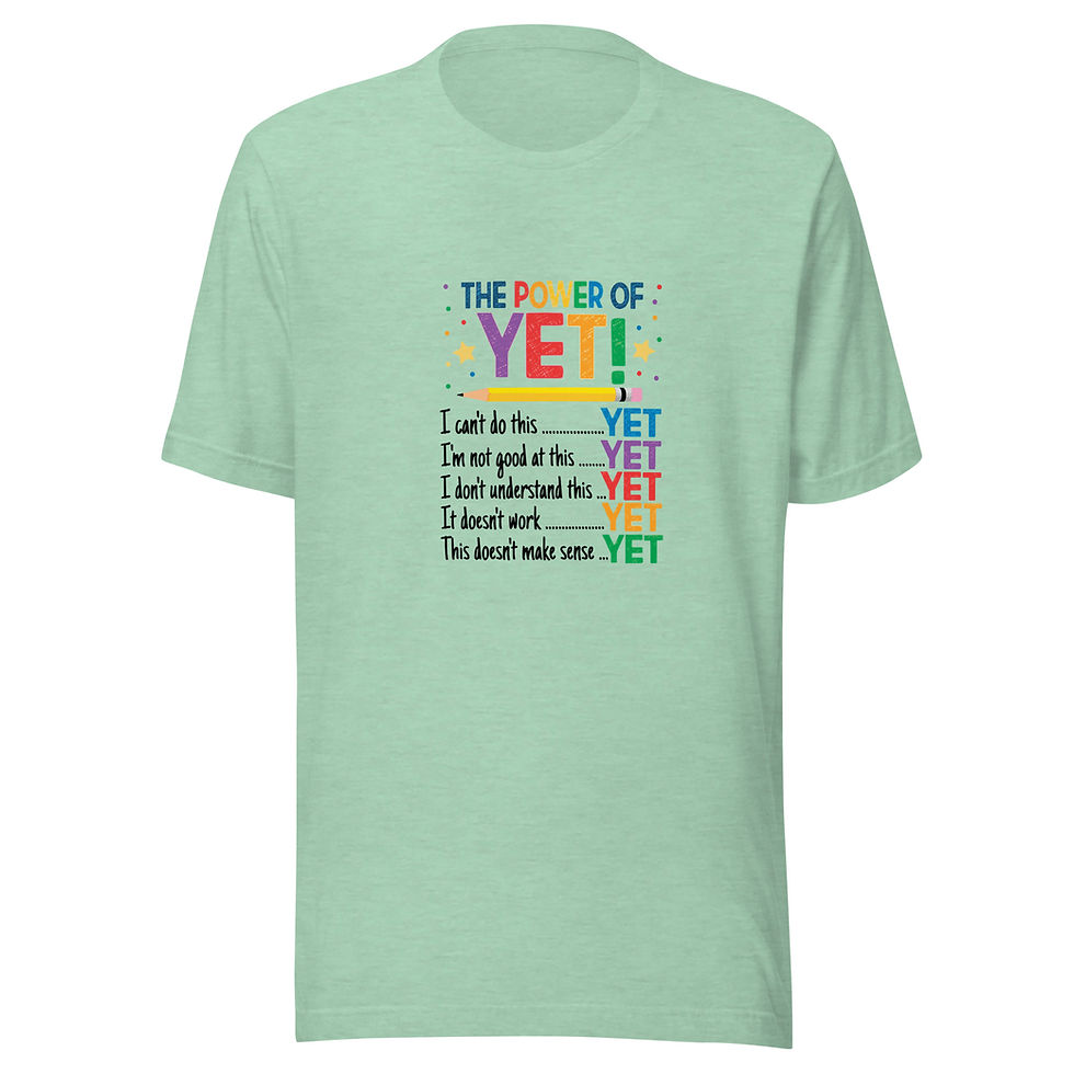 Thumbnail: The Power of Yet! Light Shirt