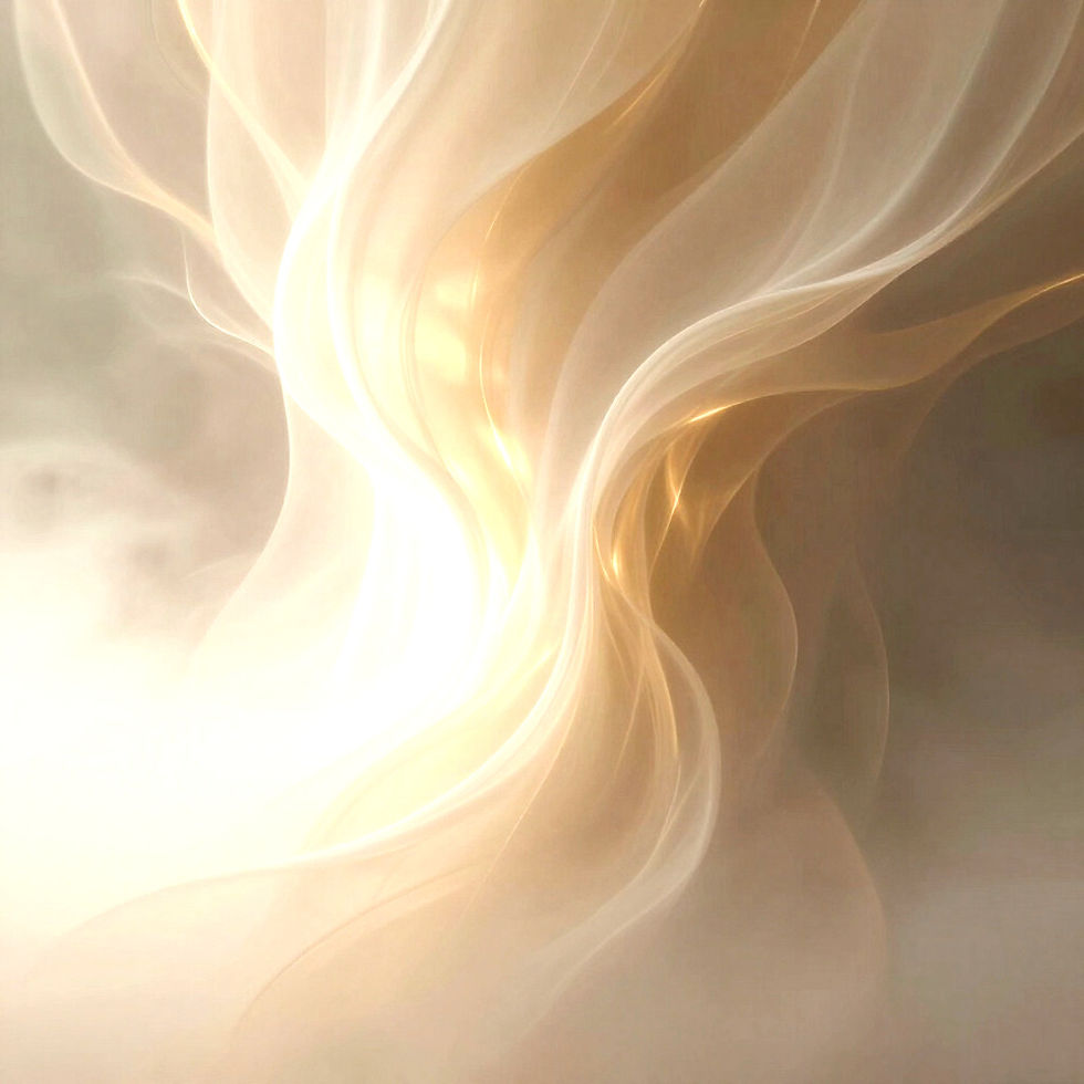 Ethereal golden waves of light for a restorative day retreat