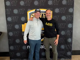 Jack Doherty from College Hype with Bill Richards from the Martin Richards Foundation