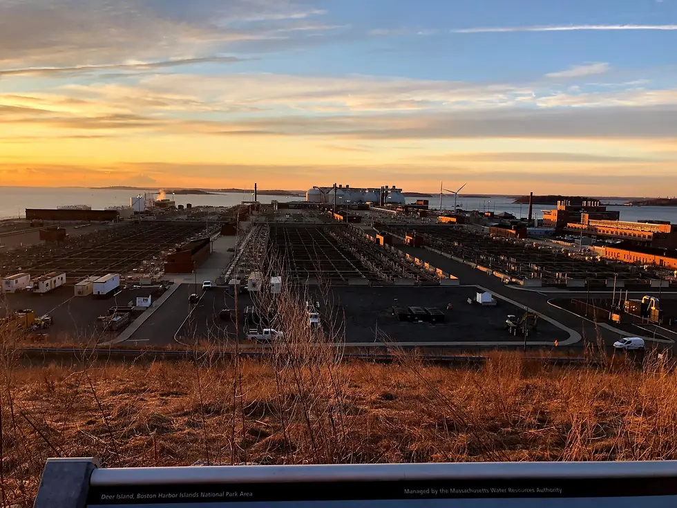 Picture of Deer Island before TERRA environmental cleanup