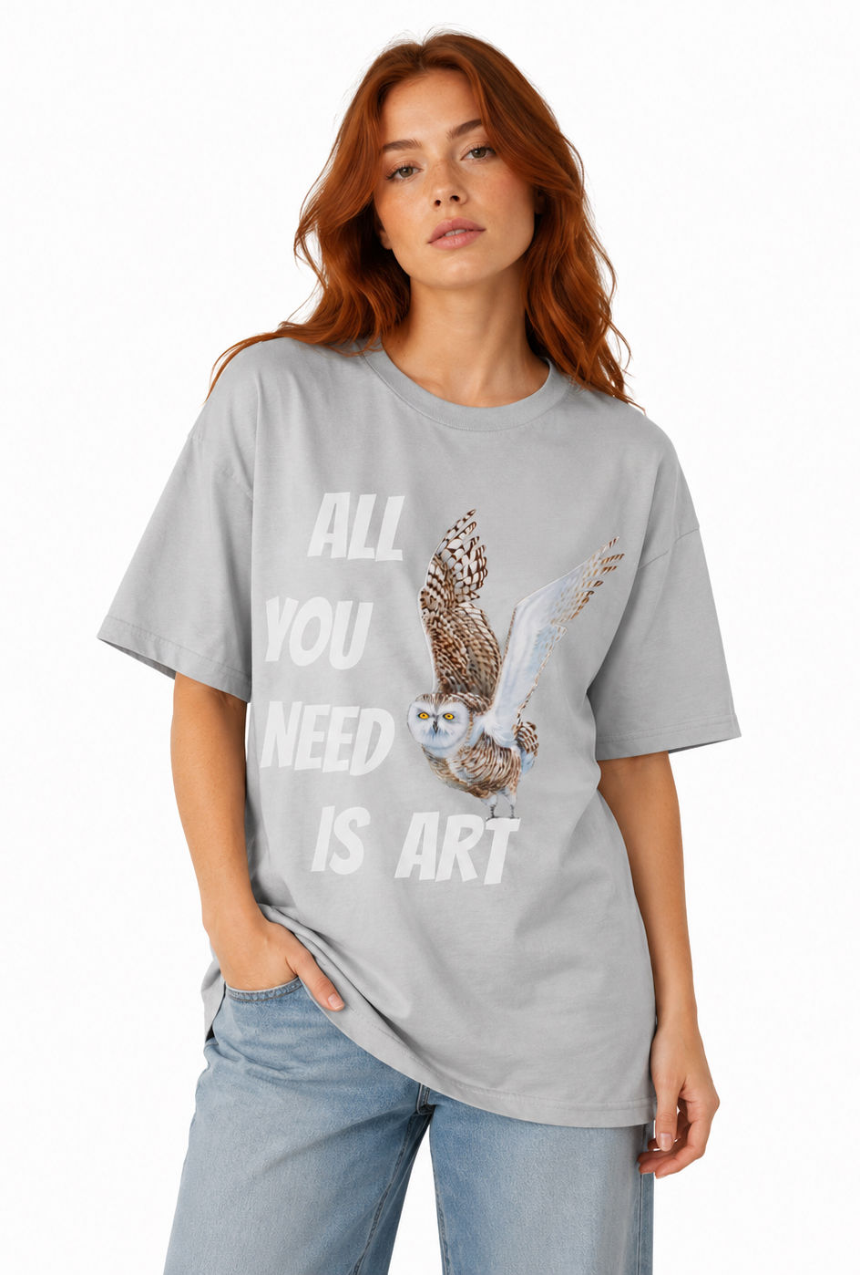 All You Need Is Art Owl T-shirt