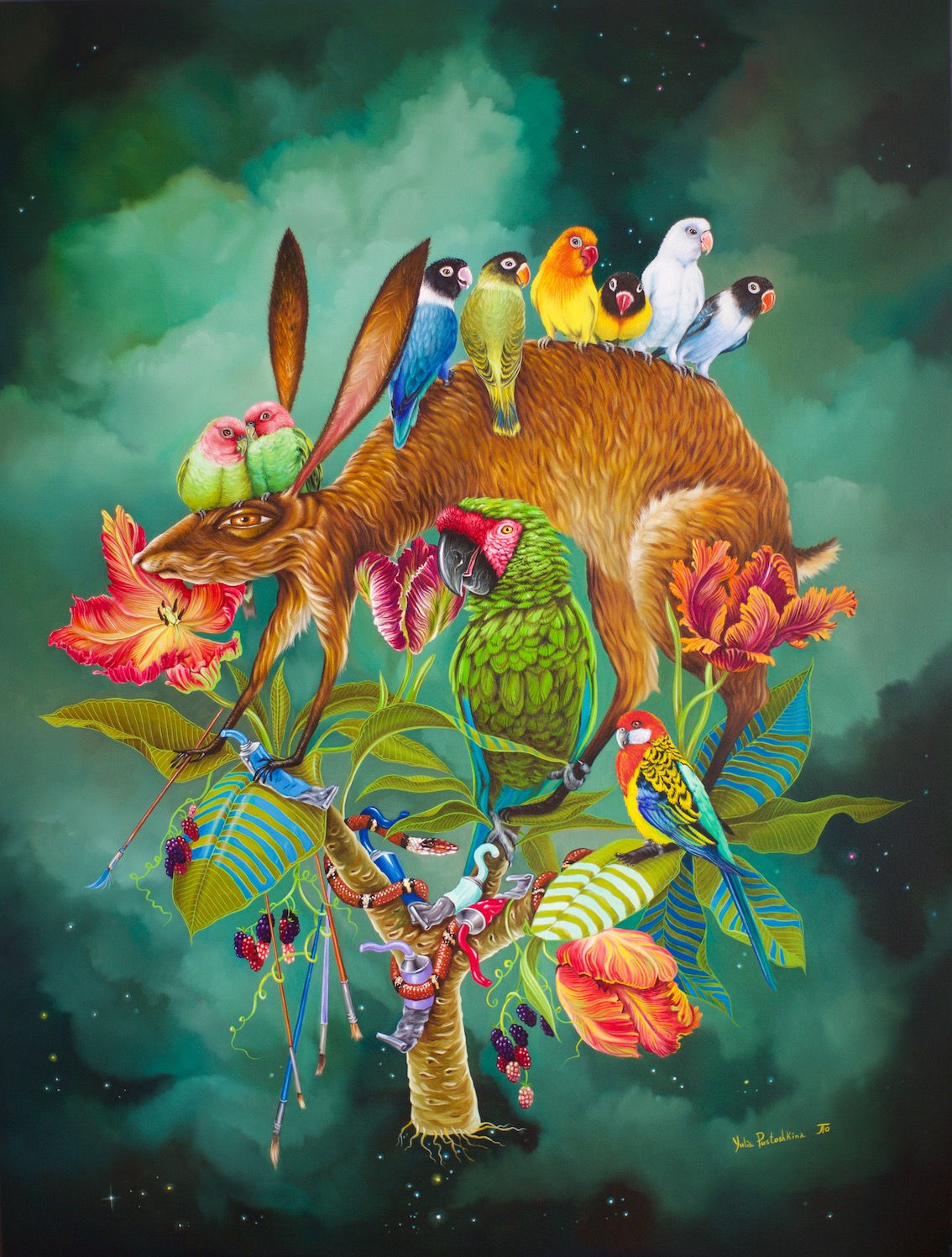 emerald background artwork