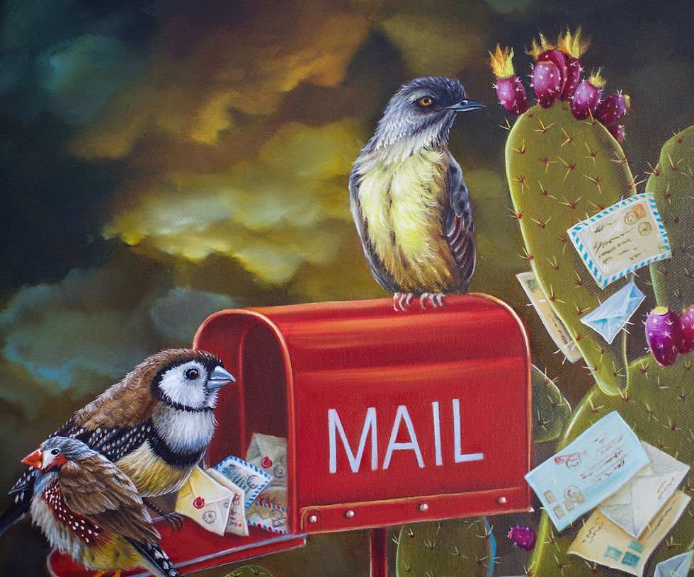 Thumbnail: post box with birds on it