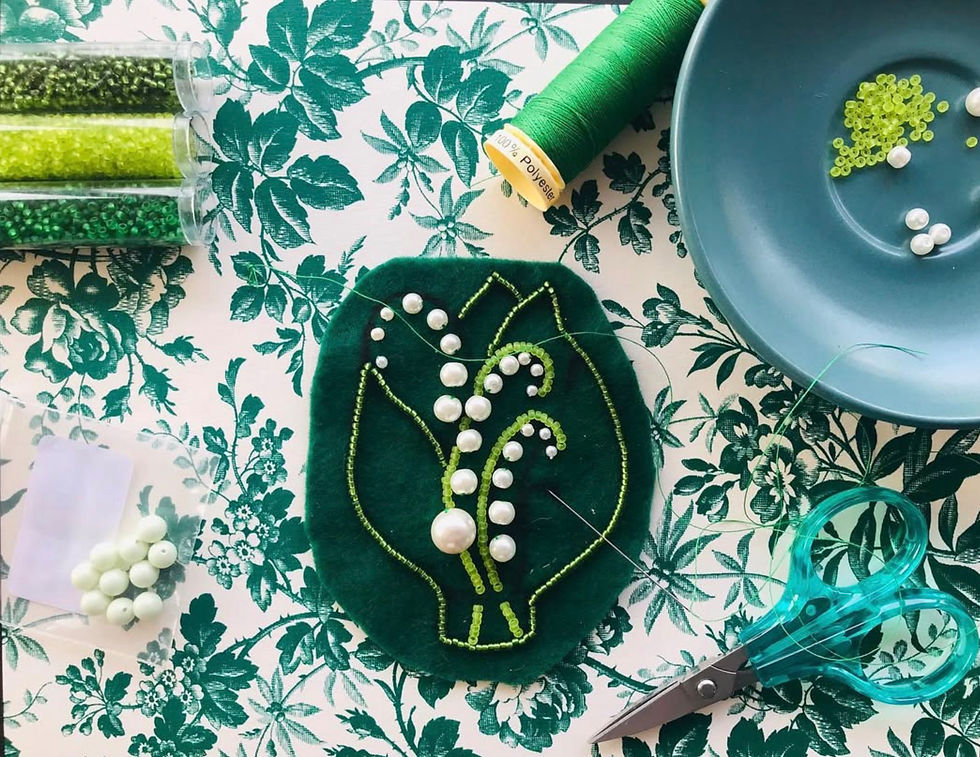 Thumbnail: Brooch Lilies of the Valley