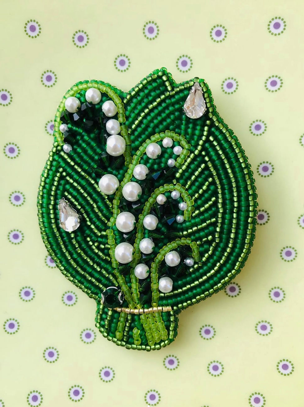 Thumbnail: Brooch Lilies of the Valley