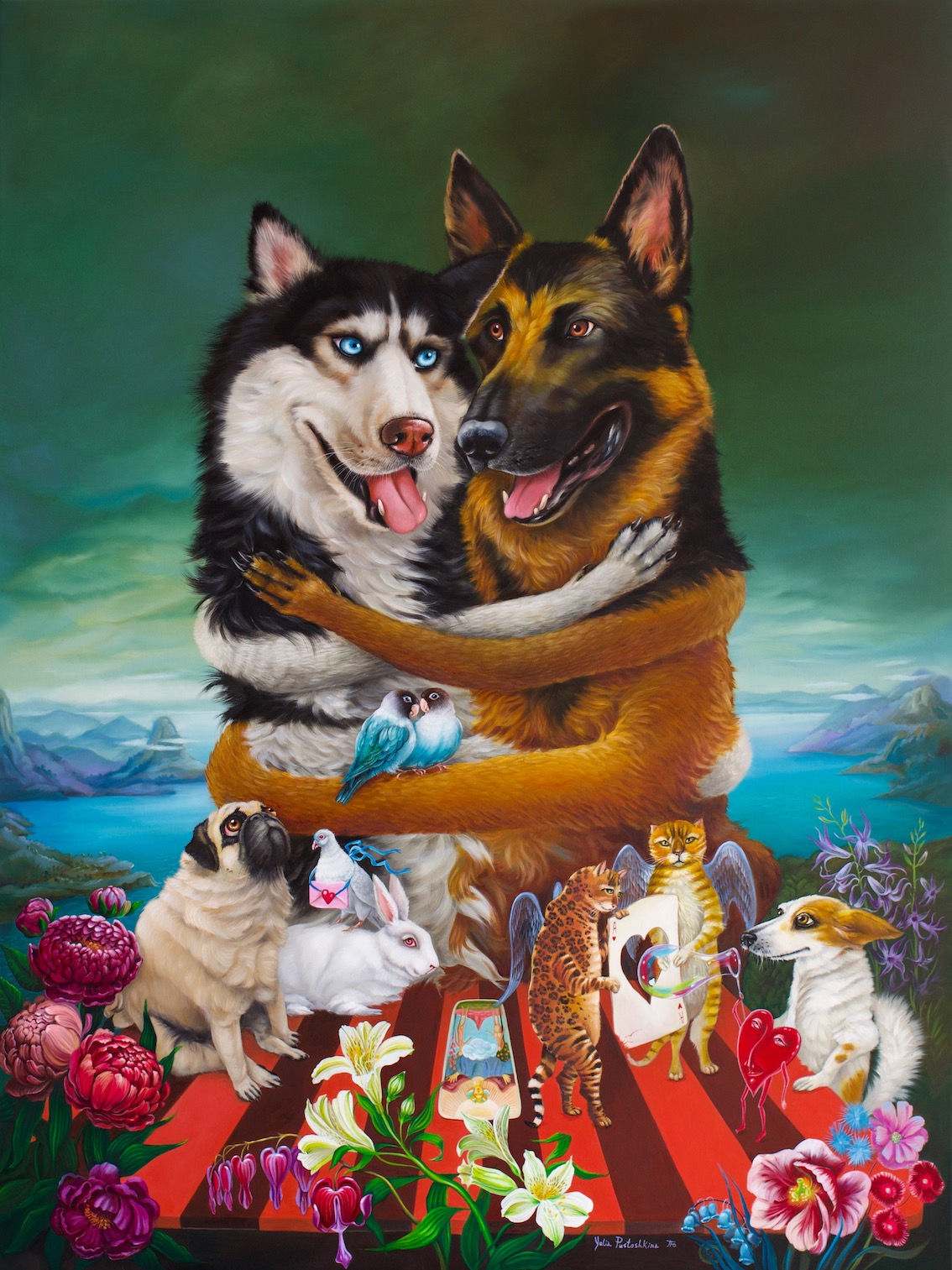 The Lovers canvas print