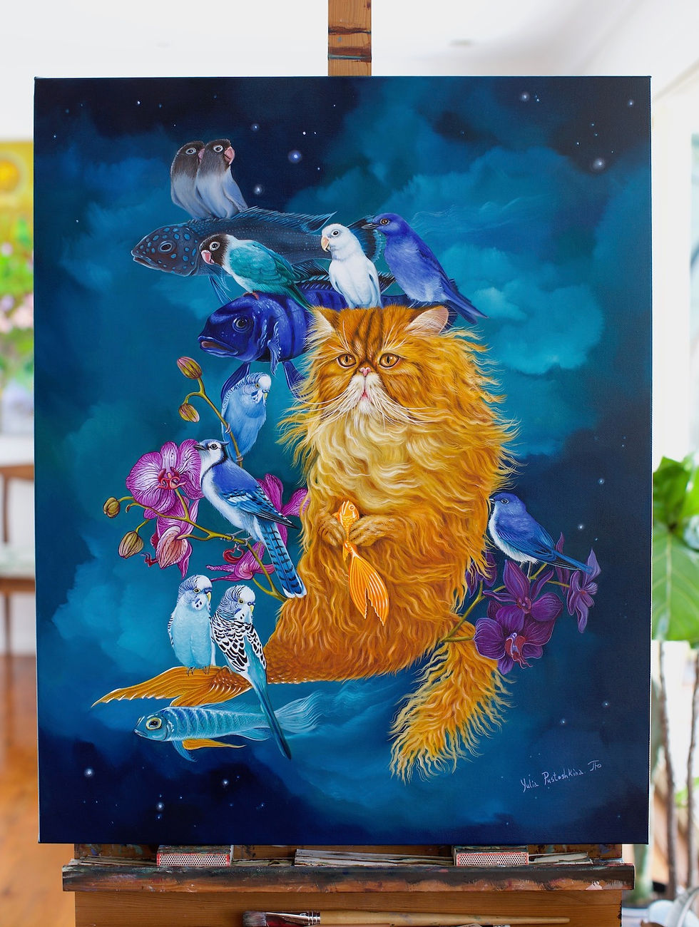 Thumbnail: artwork in artist studio
