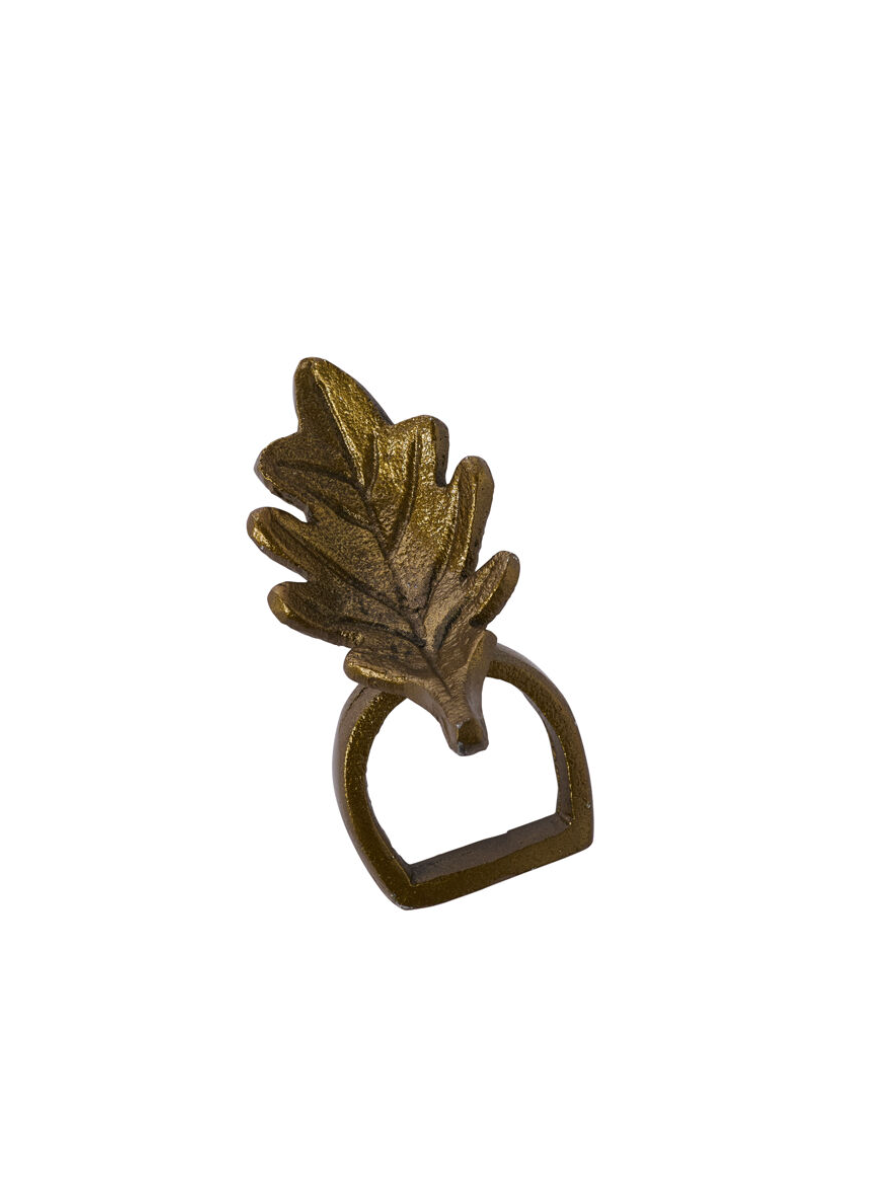 Thumbnail: Eric and Eloise Collection - Set of 6 Antique Gold Leaf Napkin Rings 