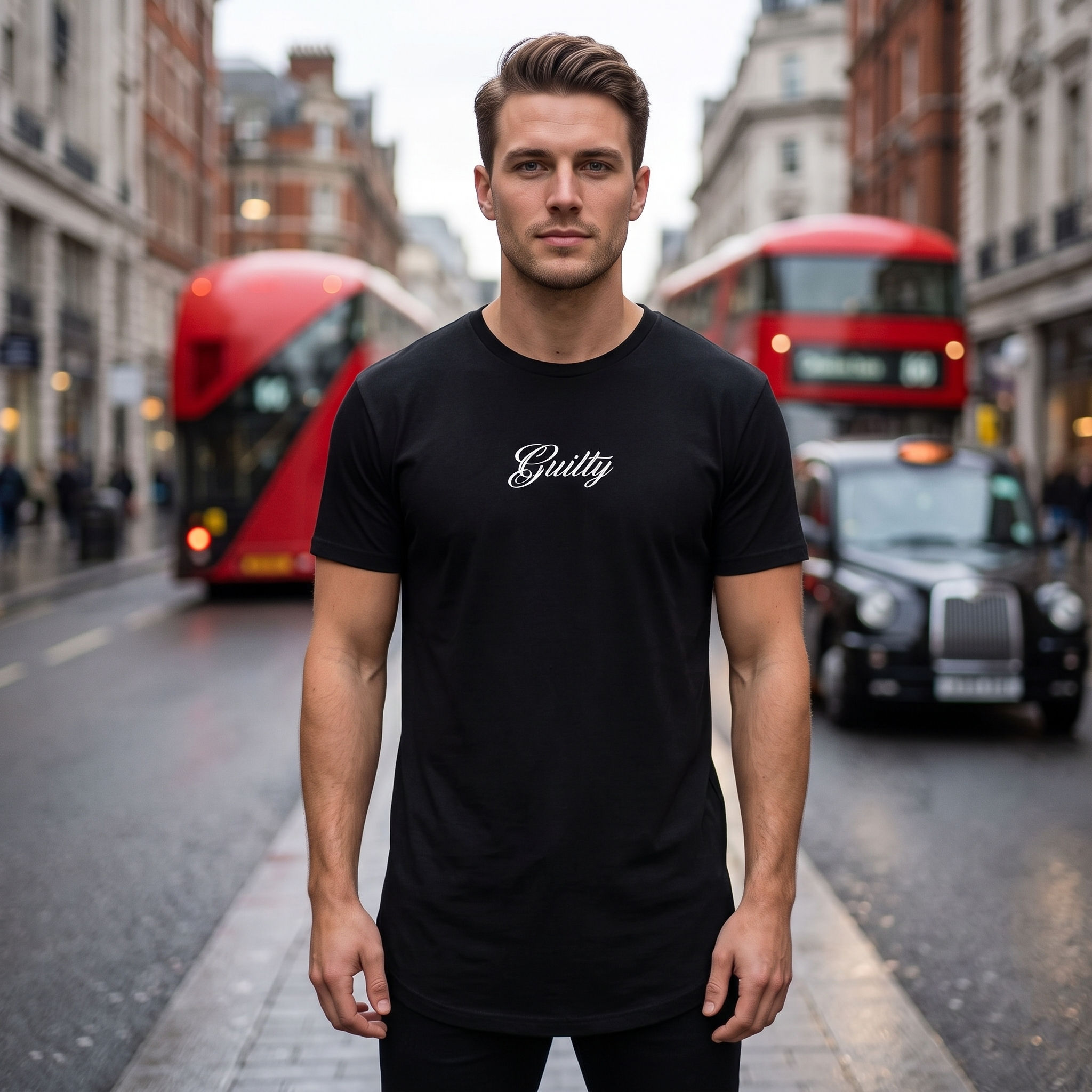 Black Heavyweight Cotton T-Shirt - Streetwear Tee