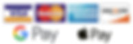 visa m/c amex discover GPay ApplePay