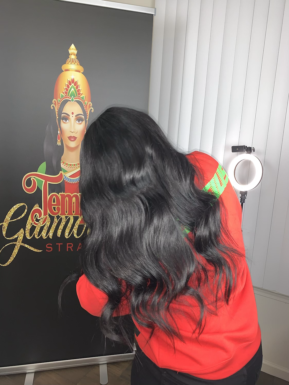 Thumbnail: Glamorous Straight/Wavy Indian Temple Strands