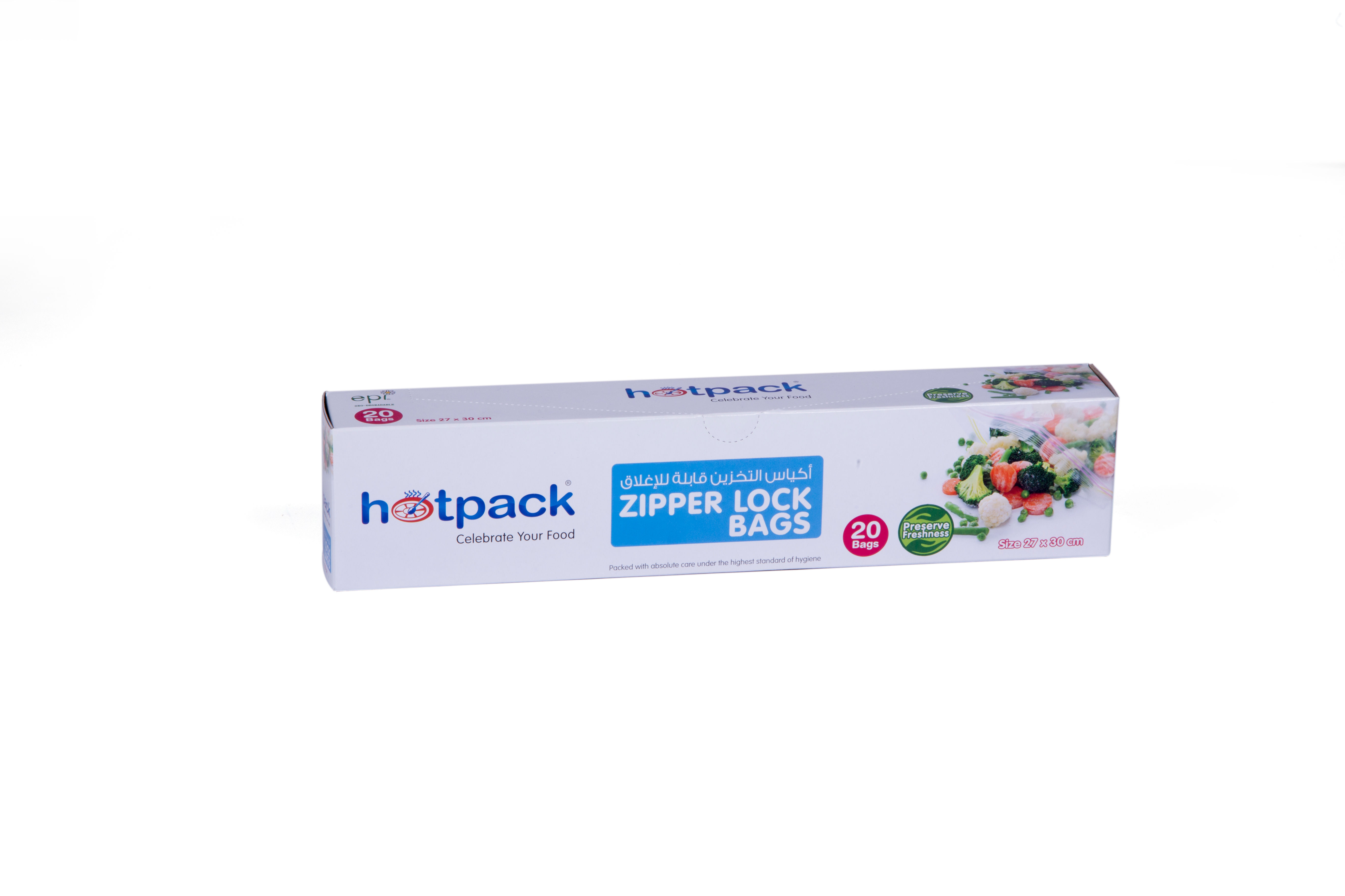 Hotpack-zipper lock bag 27*30cm - 20pcs