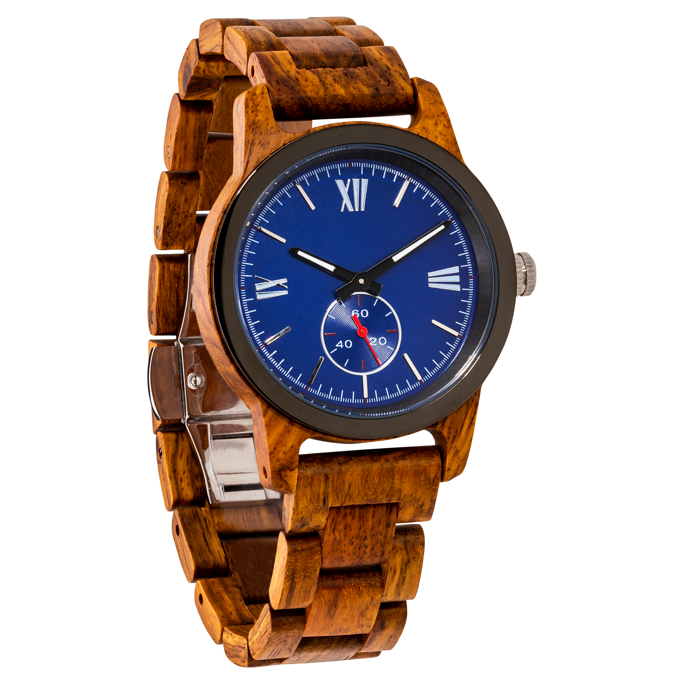 Men's Handcrafted Engraving Ambila Wood Watch - Best Gift Idea!