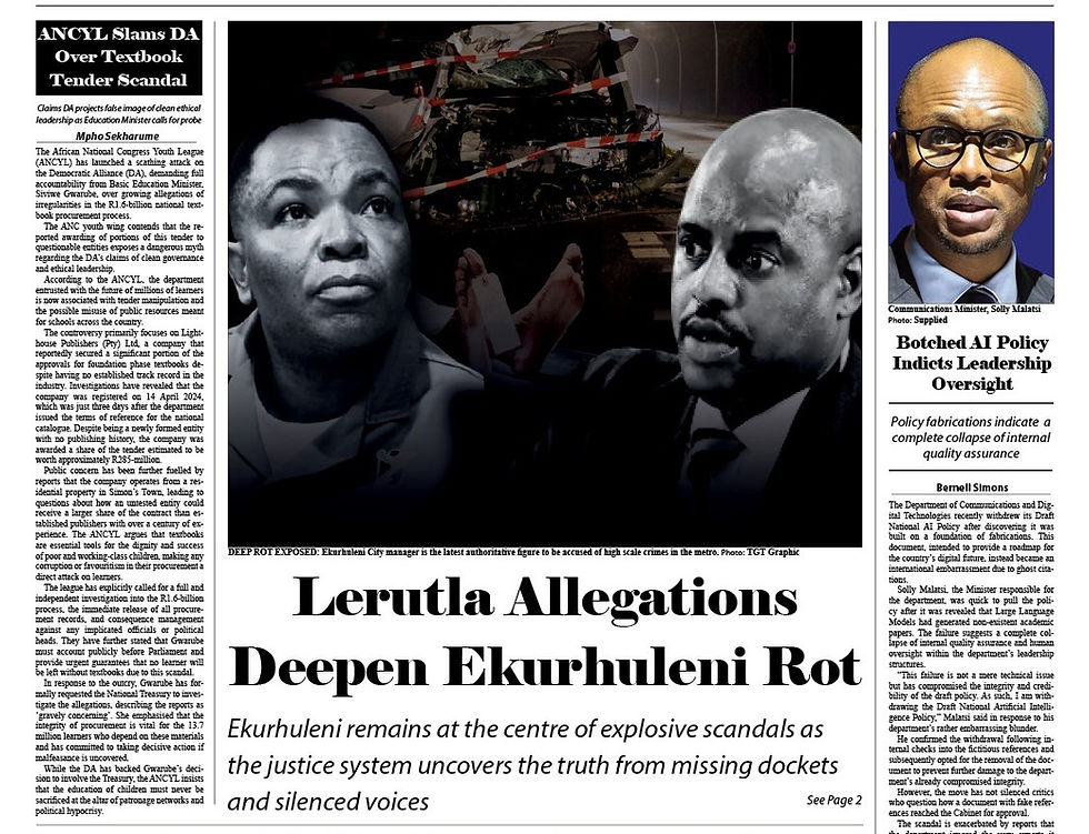 đź“°THE GAUTENG TIMES | LATEST EDITION | 30 APRIL 2026 đź“°