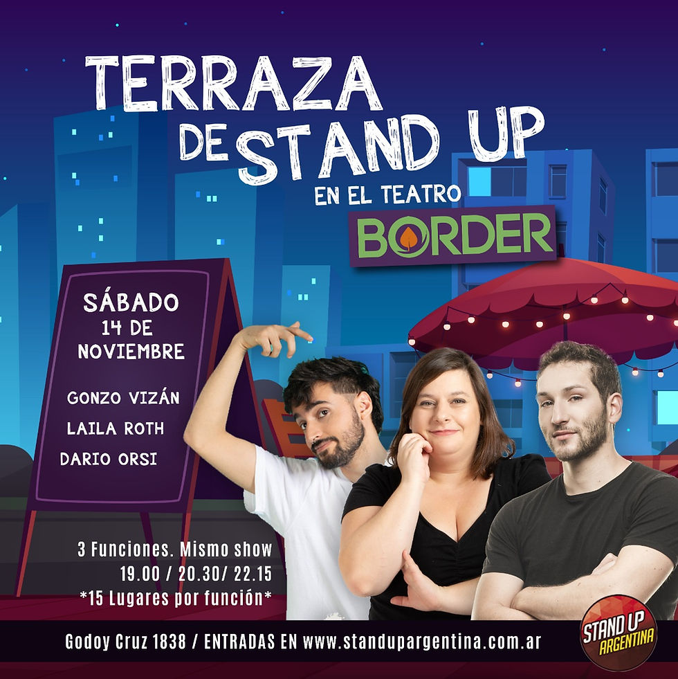 Terraza de Stand Up - Segunda función 20:30 HS