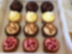 A mixture box of cupcakes