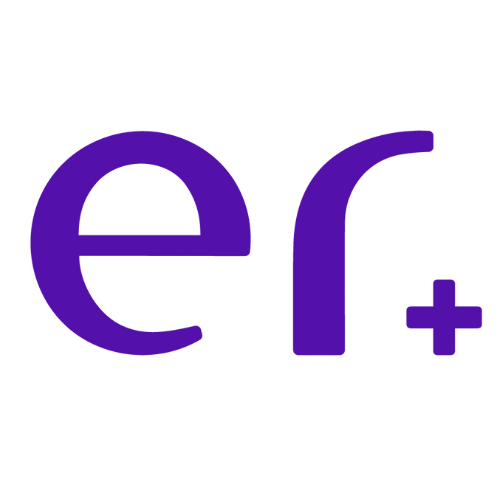 Logo da Escola de Rádio com fundo transparente, e cor roxa.