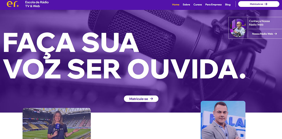 O novo site da Escola de Rádio TV & Web  está no ar — e você pode nos ajudar!