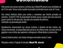 Despedida da Mood FM: Encerramento das Atividades