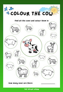 Image of Colour the Cow page