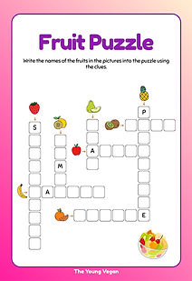Image of Fruit Word Fit Puzzle