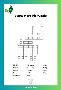 Image of Beans Word Fit Puzzle