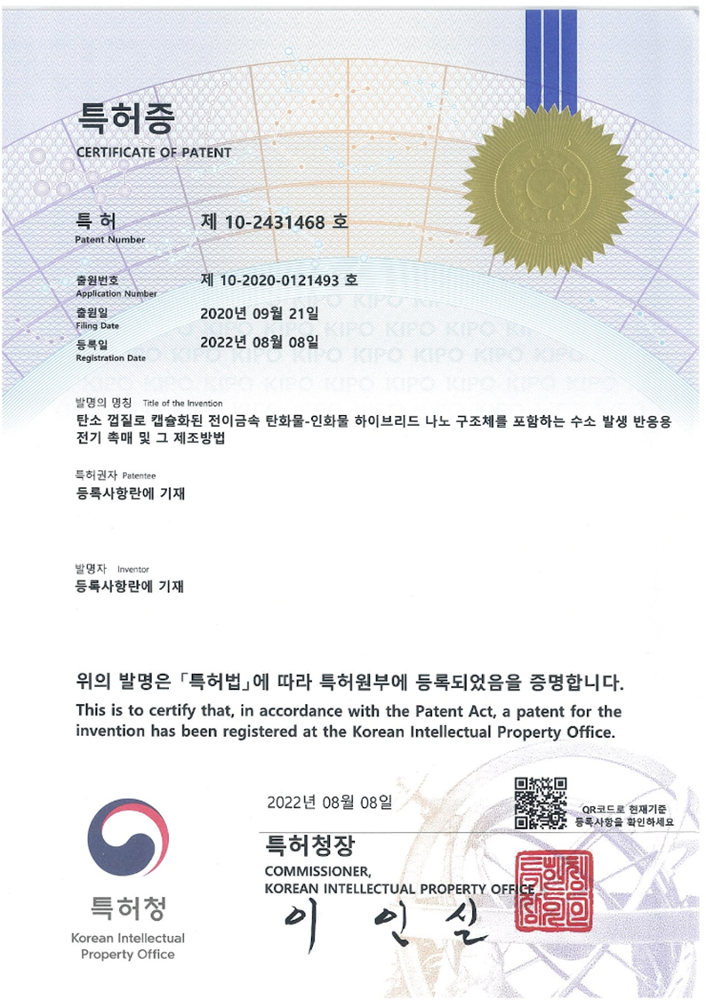 탄소 껍질로 캡슐화된 전이금속 탄화물-인화물 하이브리드 나노 구조체를 포함하는 수소 발생  반응용 전기 촉매 및 그 제조방법