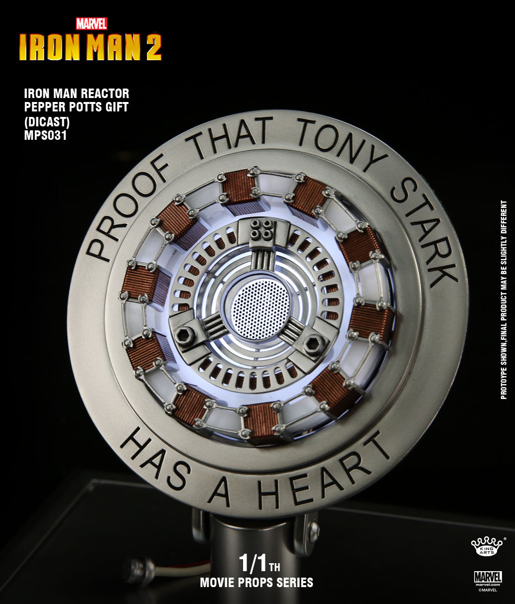 KING ARTS : Pepper potts gift Reactor 1/1 Movie Props