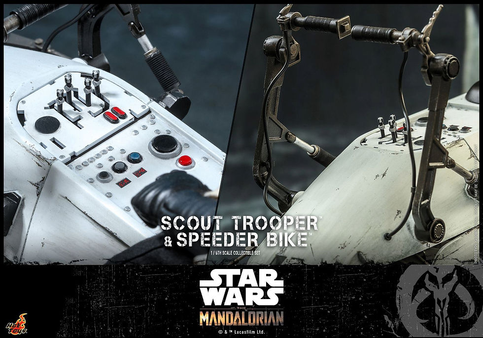 Thumbnail: Hot Toys 1/6 : THE MANDALORIAN SCOUT TROOPER AND SPEEDER BIKE